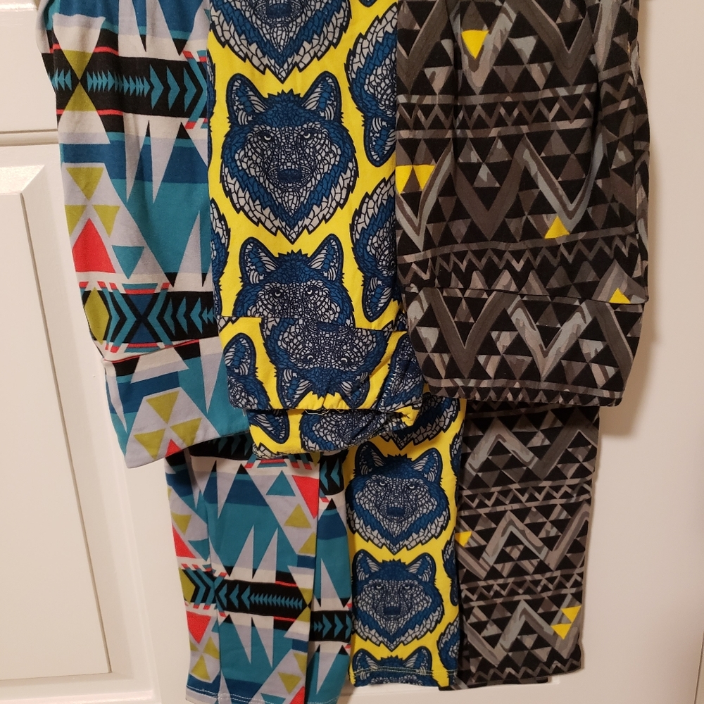 Set of 3- GUC LuLaRoe One Size Leggings
